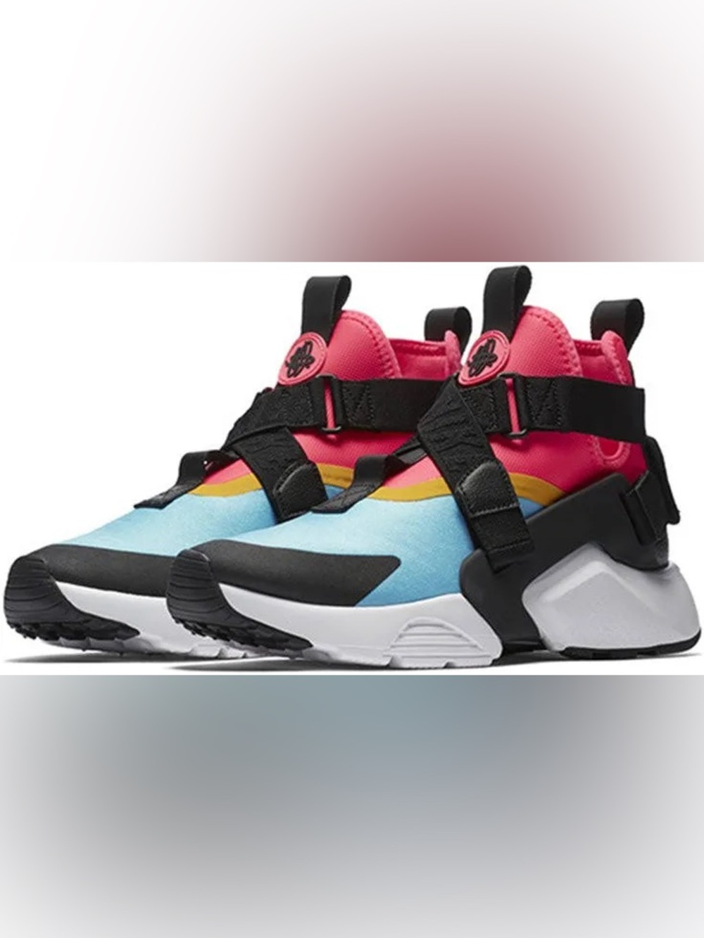 Nike Air Huarache City Women’s Multicolor Athletic Sneakers - Pink & Blue